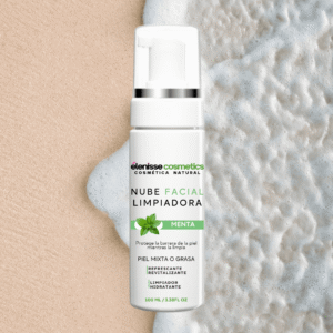 Nube Facial Menta – Espuma Limpiadora Natural Elenisse