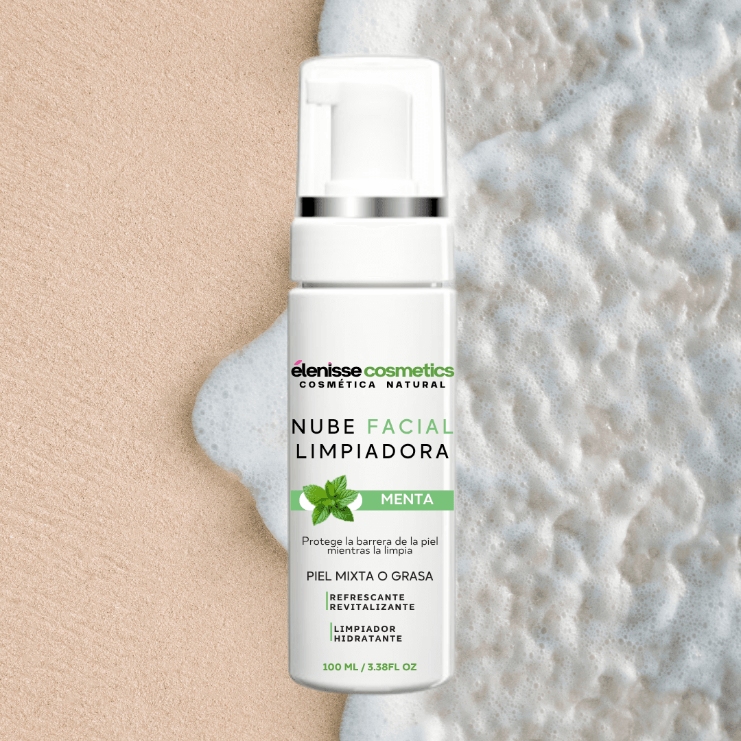 NUBE FACIAL LIMPIADORA MENTA ELENISSE COSMETICS Nube Facial Menta – Espuma Limpiadora Natural Elenisse