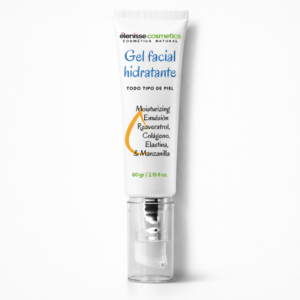 Tienda gel facial hidratante con manzanilla y resveratrol elenisse cosmetics