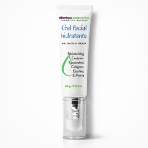 gel facial hidratante con menta y resveratrol elenisse cosmetics
