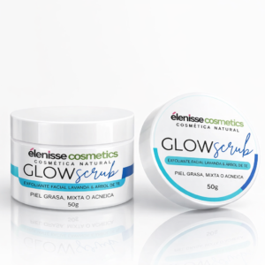 Tienda glow scrub exfoliante facial lavanda y Árbol de tÉ elenisse cosmetics