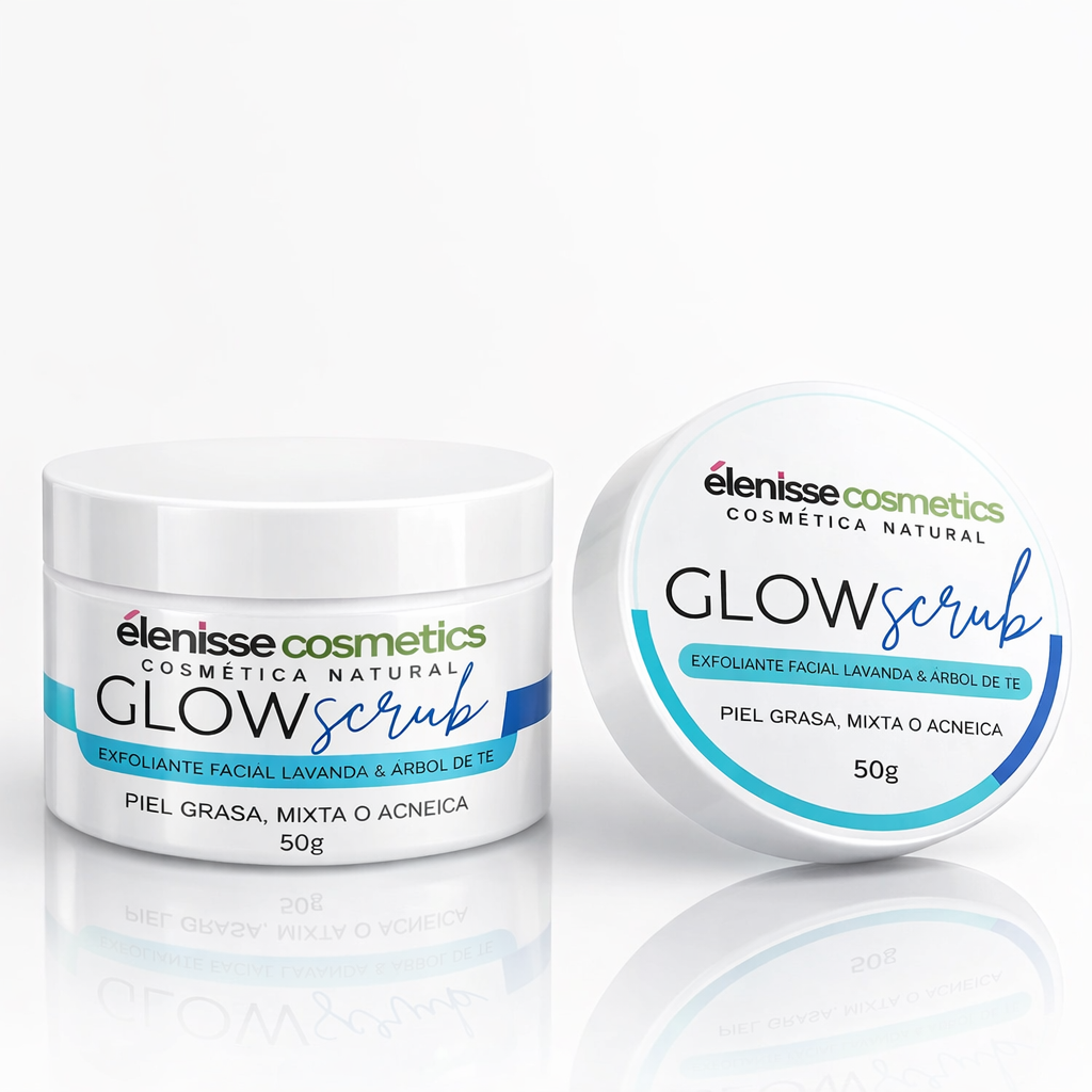 glow scrub exfoliante facial lavanda y Árbol de tÉ elenisse cosmetics glow scrub exfoliante facial lavanda y Árbol de tÉ elenisse cosmetics