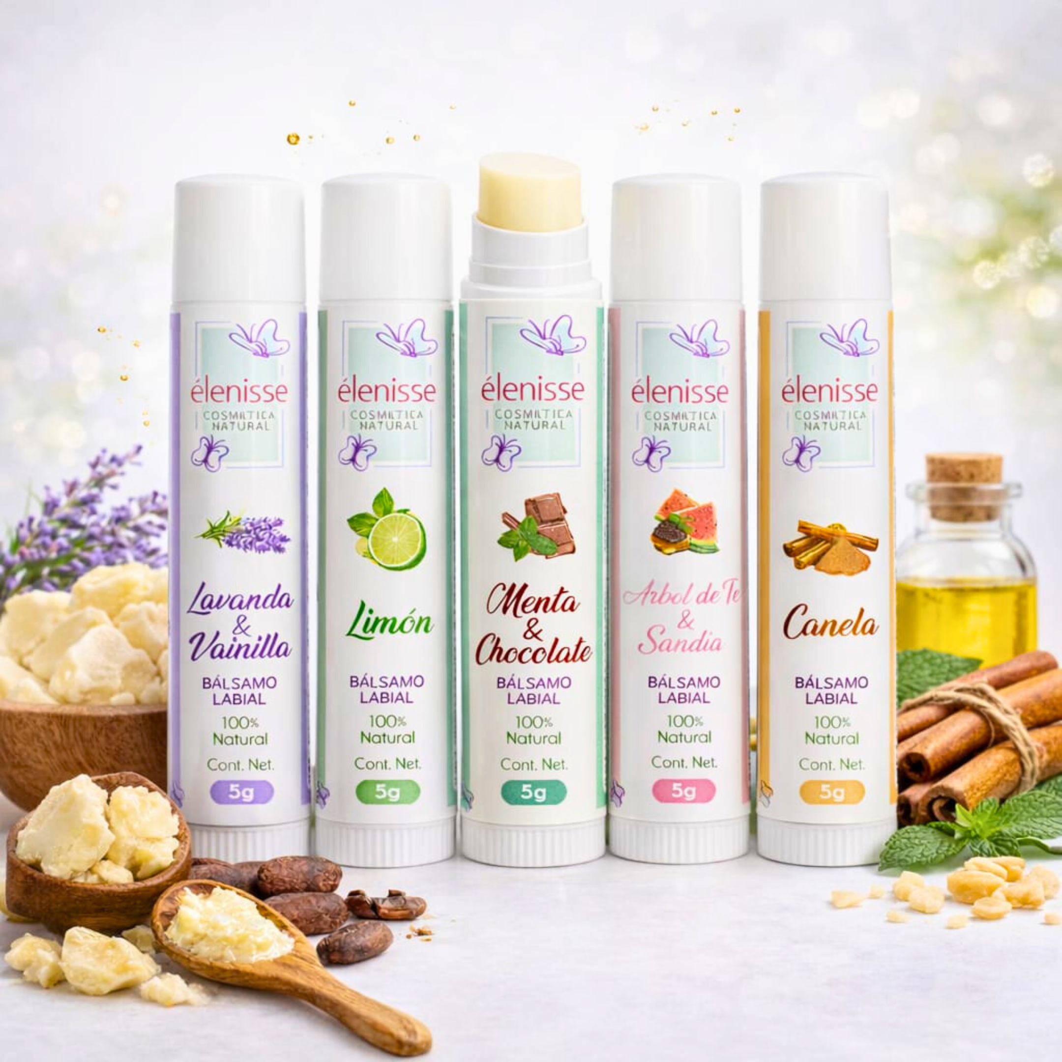 Bálsamo Labial Hidratante Comestible elenisse cosmetics Bálsamo Labial Hidratante Comestible elenisse cosmetics