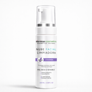 espuma nube facial limpiadora de lavanda elenisse cosmetics