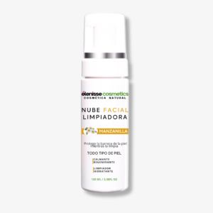 espuma nube facial limpiadora de manzanilla elenisse cosmetics